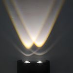 ARANDELA LED YORI 2F 4W 4000K BIVOLT PRETO 520,0030 NOLL
