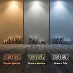 ARANDELA LED YORI 2F 4W 4000K BIVOLT PRETO 520,0030 NOLL