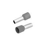 TERMINAL PRE-ISOLADO TIPO TUBULAR CINZA 4,0MM