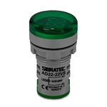 VOLTIMETRO DIGITAL 22MM VERDE AD22-22VS-G 20/500V SIBRATEC
