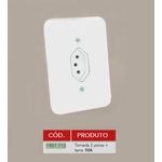 TOMADA POLLAR 2P+T 10A 250V BRANCO 1901.113 RADIAL