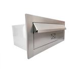 CAIXA DE CORRESPONDÊNCIA INOX GRANDE 16X36CM 0023 RMC