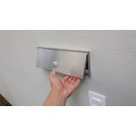 CAIXA DE CORRESPONDÊNCIA INOX GRANDE 16X36CM 0023 RMC
