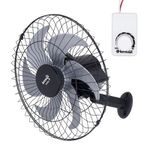 VENTILADOR PAREDE 50CM 150W TUFÃO PRETO BIVOLT LORENSID