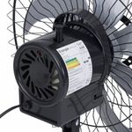 VENTILADOR PAREDE 50CM 150W TUFÃO PRETO BIVOLT LORENSID