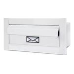 CAIXA DE CORRESPONDÊNCIA INOX PEQUENA 15X30CM BRANCO 0036 RMC