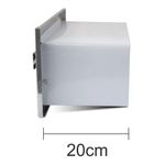 CAIXA DE CORRESPONDÊNCIA INOX PEQUENA 15X30CM BRANCO 0036 RMC