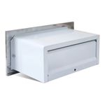 CAIXA DE CORRESPONDÊNCIA INOX PEQUENA 15X30CM BRANCO 0036 RMC