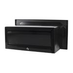 CAIXA DE CORRESPONDÊNCIA INOX PEQUENA 15X30CM PRETO 0024 RMC