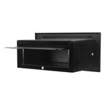 CAIXA DE CORRESPONDÊNCIA INOX PEQUENA 15X30CM PRETO 0024 RMC