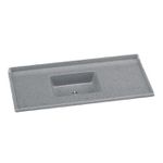 PIA SINTÉTICA STANDARD GRANITADA 120X50CM CINZA 505310 A.J. RORATO