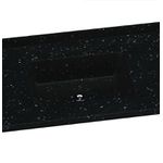 PIA SINTÉTICA STANDARD GRANITADA 140X50CM PRETO A.J. RORATO