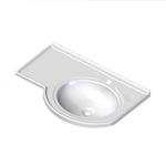 PIA RORALIT VIENA CURVO 64X45CM BRANCO 547502 A.J. RORATO