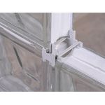 ESPAÇADOR BLOCO VIDRO 08CM BRANCO JUNTALIDER