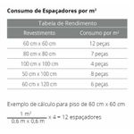 ESPAÇADOR JUNTAPISO 3MM 100PCS 60510 CORTAG