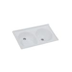 TANQUE SINTÉTICO GRANITADO DUPLO JUNIOR 85X46CM GELO 502409 A.J.RORATO