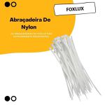 ABRAÇADEIRA NYLON BRANCA 7.0X370 FOXLUX