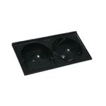 TANQUE SINTÉTICO DUPLO MÁRMORE Nº 1 100X52CM PRETO 507408 A.J.RORATO