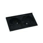 TANQUE SINTÉTICO DUPLO MÁRMORE Nº 2 110X59CM PRETO 507208 A.J.RORATO