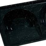 TANQUE SINTÉTICO DUPLO MÁRMORE Nº 2 110X59CM PRETO 507208 A.J.RORATO