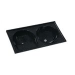 TANQUE SINTÉTICO GRANITADO DUPLO Nº 1 100X51CM PRETO 500108 A.J.RORATO