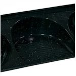 TANQUE SINTÉTICO GRANITADO DUPLO Nº 1 100X51CM PRETO 500108 A.J.RORATO