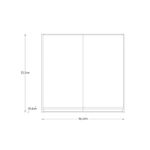 ARMÁRIO AÉREO 2 PORTAS BRANCO 56,5CM 540941 A.J.RORATO