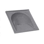 TANQUE BATEDOR SINTÉTICO GRANITADO SIMPLES Nº 1 60X60CM CINZA 500310 A.J. RORATO