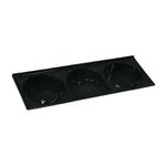 TANQUE SINTÉTICO GRANITADO TRIPLO Nº 3 145X52CM PRETO 500608 A.J.RORATO