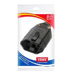 PLUG FÊMEA PADRÃO 2P+T 20A 250V PRETO 2147 FAME