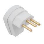 PLUG MACHO PADRÃO 90º 2P+T 10A 250V CINZA 1481 FAME
