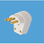 PLUG PADRÃO 90º 2P+T 20A 250V CINZA 08314820 FAME