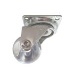 RODÍZIO GIRATÓRIO CRISTAL SILICONE 35MM SEM FREIO SOPRANO