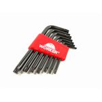 JOGO CHAVES TORX CURTA 7 PEÇAS T10 A T40 140880 WORKER