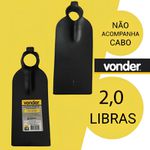ENXADÃO ESTREITO 2,0 LBS SEM CABO VONDER