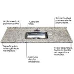 PIA COM CUBA INOX BELLA 1,20X55 BRANCO PORTINARI 50112411 VENTURINI