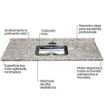 PIA COM CUBA INOX BELLA 1,50X55 BRANCO PORTINARI 50112413 VENTURINI