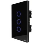 INTERRUPTOR 3 TECLAS SMART ONNE PRETO 10A BIVOLT 57199/052 TRAMONTINA