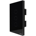 INTERRUPTOR 3 TECLAS SMART ONNE PRETO 10A BIVOLT 57199/052 TRAMONTINA