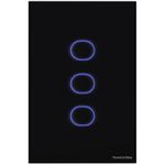INTERRUPTOR 3 TECLAS SMART ONNE PRETO 10A BIVOLT 57199/052 TRAMONTINA