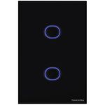 INTERRUPTOR 2 TECLAS SMART ONNE PRETO 10A BIVOLT 57199/051 TRAMONTINA
