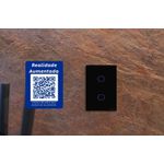 INTERRUPTOR 2 TECLAS SMART ONNE PRETO 10A BIVOLT 57199/051 TRAMONTINA