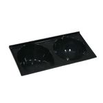 TANQUE SINTÉTICO GRANITADO DUPLO Nº5 124X62CM PRETO 502508 A.J. RORATO