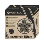 EXAUSTOR AXIAL INDUSTRIAL 30CM 1/6CV 220V 440 VENTISOL