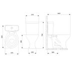 VASO SANITARIO COM CAIXA ACOPLADA 3/6 LTS SAVEIRO PRETO CELITE