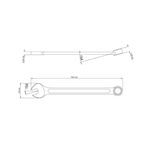 CHAVE COMBINADA 15MM 41128/115 TRAMONTINA