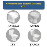 PARAFUSO FIXAÇÃO ASSENTO DECA IZY TARGA RAVENA ASPEN 90.024 VALEPLAST