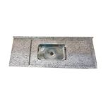 PIA COM CUBA INOX VENTURINI MAX 1,50X57 BRANCO PORTINARI 50111024