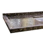 PIA COM CUBA INOX BELLA 1,50X55 VERDE UBATUBA 50112385 VENTURINI