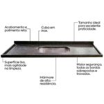 PIA COM CUBA INOX BELLA 1,50X55 VERDE UBATUBA 50112385 VENTURINI